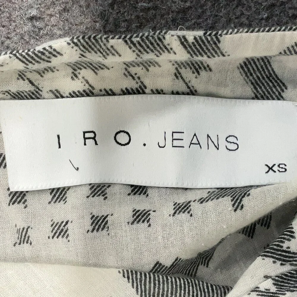 IRO Monochrome“Zofia” Black White Blouse Houndstooth Patchwork Like Light Top - Picture 5 of 6